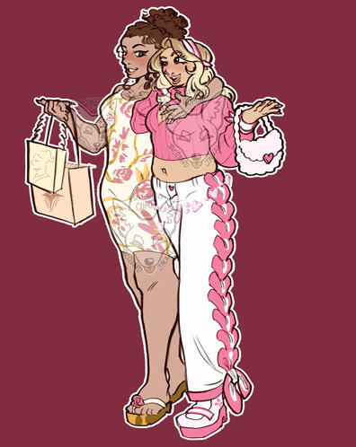 2 Fullbody Sketch + Color, $40