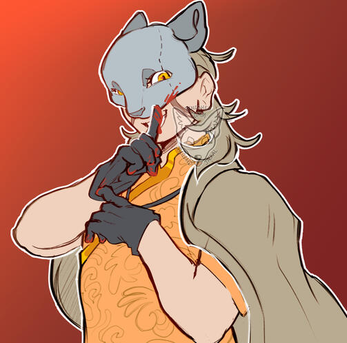 Bust/Icon sketch + color, $16